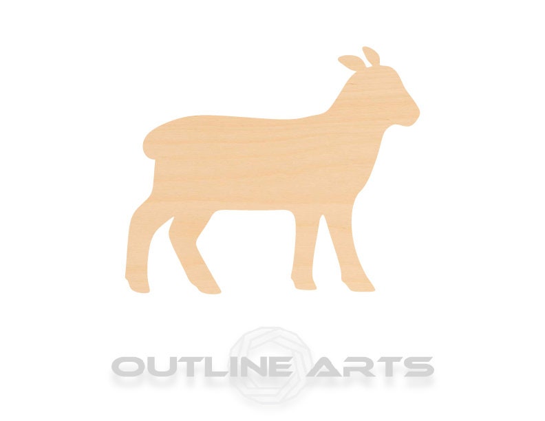 Unfinished Wooden Lamb Shape | Craft Supply **Bulk Pricing Available**  SHIPS FAST*thicknesses are NOMINAL*