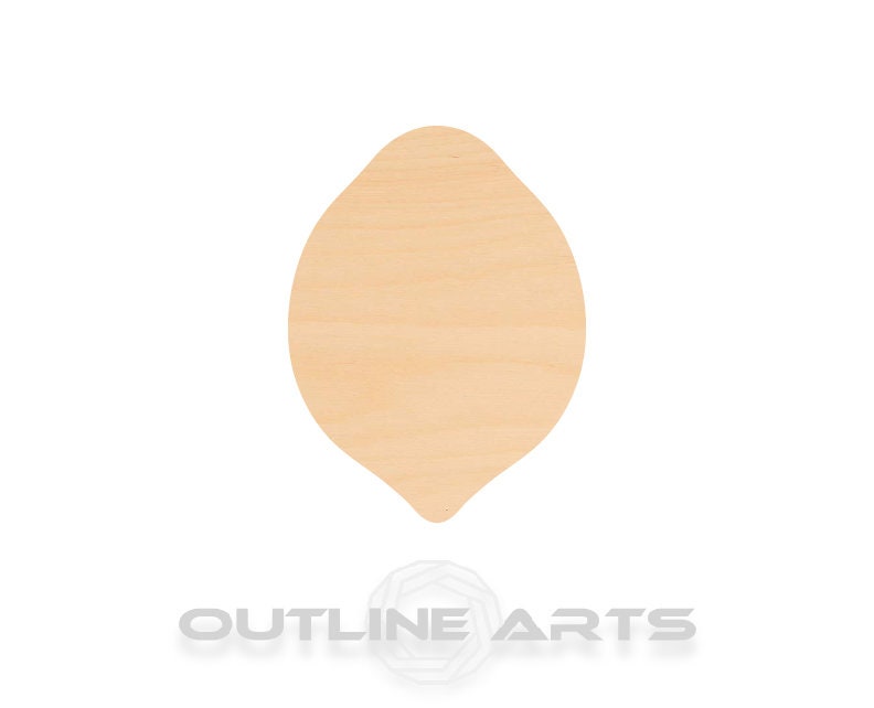 Unfinished Wooden Lemon Shape | Craft Supply **Bulk Pricing Available**  SHIPS FAST*thicknesses are NOMINAL*