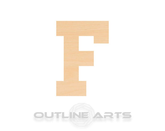 Unfinished Wooden Capital Letter F Shape | Craft Supply **Bulk Pricing Available**  SHIPS FAST*thicknesses are NOMINAL*