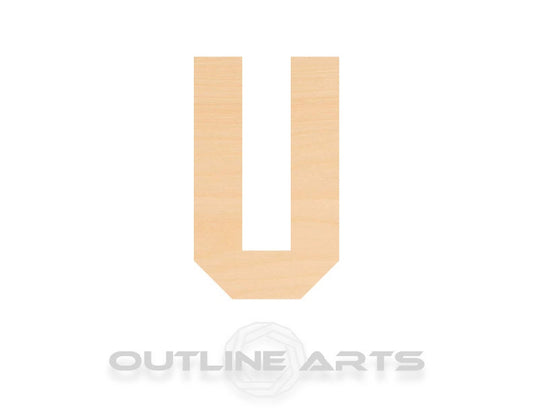 Unfinished Wooden Capital Letter U Shape | Craft Supply **Bulk Pricing Available**  SHIPS FAST*thicknesses are NOMINAL*