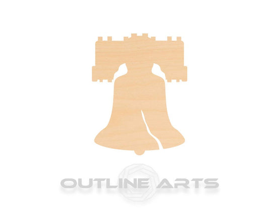 Unfinished Wooden Liberty Bell Shape | Craft Supply **Bulk Pricing Available**  SHIPS FAST*thicknesses are NOMINAL*