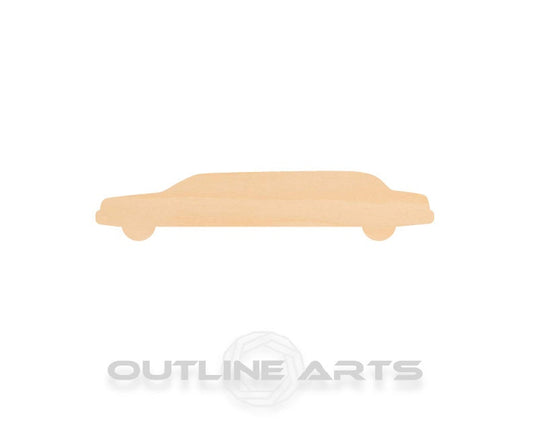 Unfinished Wooden Limo Shape | Craft Supply **Bulk Pricing Available**  SHIPS FAST*thicknesses are NOMINAL*
