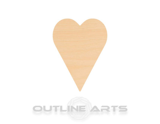 Unfinished Wooden Long Heart Shape | Craft Supply **Bulk Pricing Available**  SHIPS FAST*thicknesses are NOMINAL*