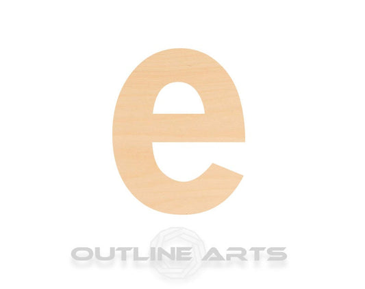 Unfinished Wooden Lowercase Letter E Shape | Craft Supply **Bulk Pricing Available**  SHIPS FAST*thicknesses are NOMINAL*