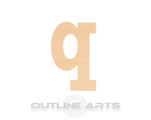 Unfinished Wooden Lowercase Letter Q Shape | Craft Supply **Bulk Pricing Available**  SHIPS FAST*thicknesses are NOMINAL*
