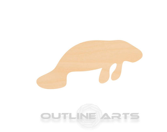 Unfinished Wooden Manatee 2 Shape | Craft Supply **Bulk Pricing Available**  SHIPS FAST*thicknesses are NOMINAL*