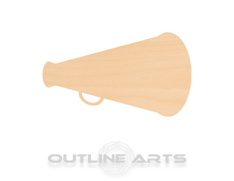 Unfinished Wooden Megaphone Shape | Craft Supply **Bulk Pricing Available**  SHIPS FAST*thicknesses are NOMINAL*