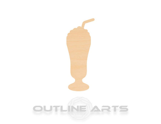 Unfinished Wooden Milkshake Shape | Craft Supply **Bulk Pricing Available**  SHIPS FAST*thicknesses are NOMINAL*