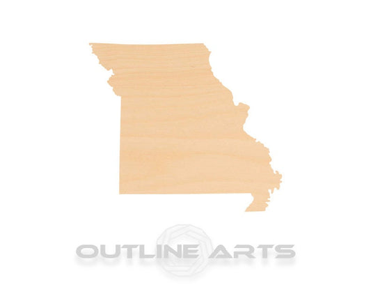Unfinished Wooden Missouri Shape | Craft Supply **Bulk Pricing Available**  SHIPS FAST*thicknesses are NOMINAL*