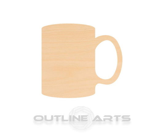 Unfinished Wooden Mug Shape | Craft Supply **Bulk Pricing Available**  SHIPS FAST*thicknesses are NOMINAL*