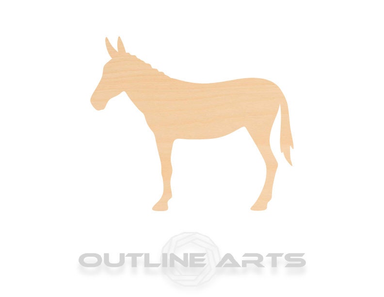 Unfinished Wooden Mule Shape | Craft Supply **Bulk Pricing Available**  SHIPS FAST*thicknesses are NOMINAL*