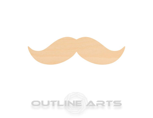 Unfinished Wooden Mustache 2 Shape | Craft Supply **Bulk Pricing Available**  SHIPS FAST*thicknesses are NOMINAL*