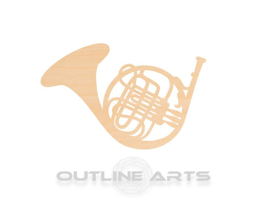 Unfinished Wooden French Horn Shape | Craft Supply **Bulk Pricing Available**  SHIPS FAST*thicknesses are NOMINAL*