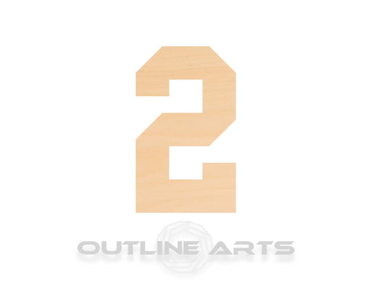 Unfinished Wooden Number 2 Shape | Craft Supply **Bulk Pricing Available**  SHIPS FAST*thicknesses are NOMINAL*