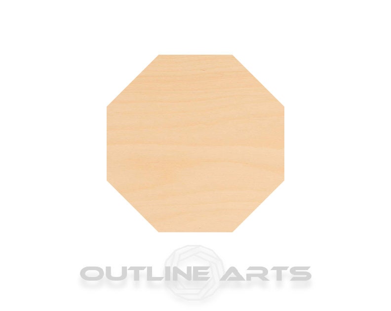 Unfinished Wooden Octagon Shape | Craft Supply **Bulk Pricing Available** See Item Description SHIPS FAST*thicknesses are NOMINAL*