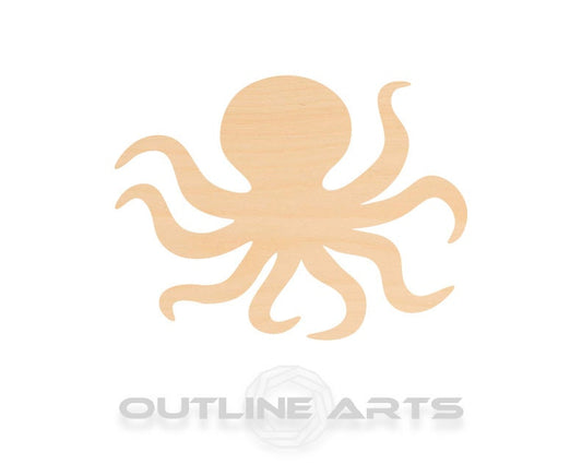 Unfinished Wooden Octopus Shape | Craft Supply **Bulk Pricing Available**  SHIPS FAST*thicknesses are NOMINAL*