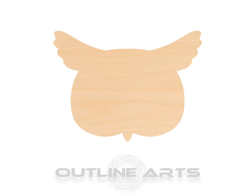 Unfinished Wooden Owl Shape Shape | Craft Supply **Bulk Pricing Available**  SHIPS FAST*thicknesses are NOMINAL*