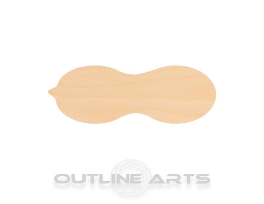 Unfinished Wooden Peanut Shape | Craft Supply **Bulk Pricing Available**  SHIPS FAST*thicknesses are NOMINAL*