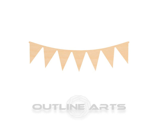 Unfinished Wooden Pennant Banner Shape | Craft Supply **Bulk Pricing Available**  SHIPS FAST*thicknesses are NOMINAL*