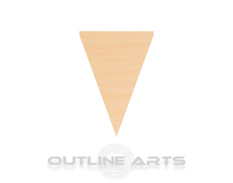 Unfinished Wooden Pennant Shape | Craft Supply **Bulk Pricing Available**  SHIPS FAST*thicknesses are NOMINAL*