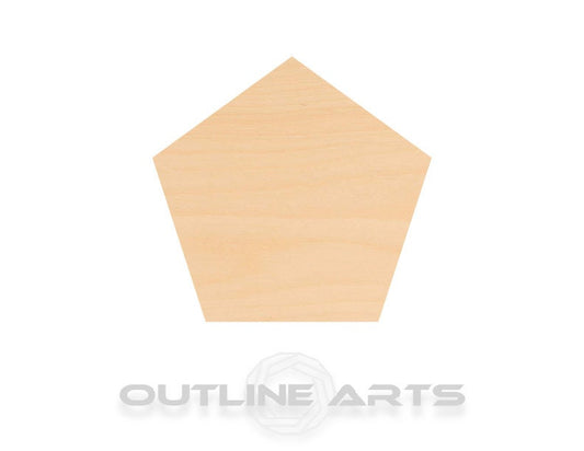 Unfinished Wooden Pentagon Shape | Craft Supply **Bulk Pricing Available** See Item Description SHIPS FAST*thicknesses are NOMINAL*