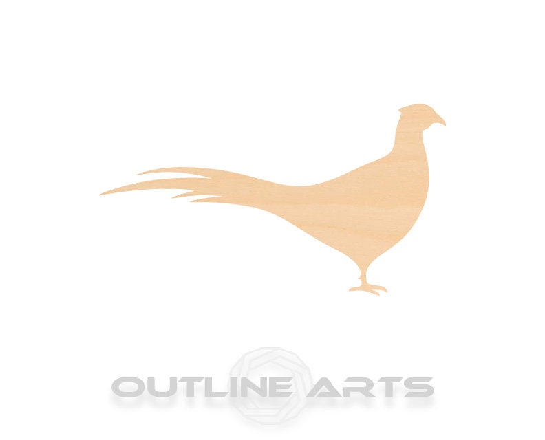 Unfinished Wooden Pheasant Cut Wood Shape Craft Supply **Bulk Pricing Available**  SHIPS FAST*thicknesses are NOMINAL*