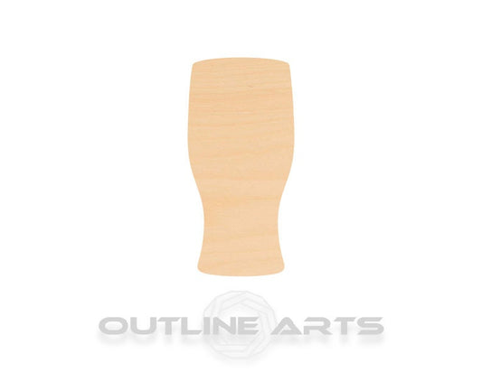 Unfinished Wooden Pint Glass Shape | Craft Supply **Bulk Pricing Available**  SHIPS FAST*thicknesses are NOMINAL*