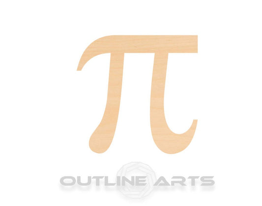 Unfinished Wooden Pi Symbol Shape | Craft Supply **Bulk Pricing Available**  SHIPS FAST*thicknesses are NOMINAL*