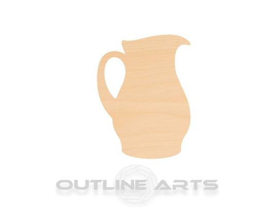 Unfinished Wooden Pitcher Shape | Craft Supply **Bulk Pricing Available**  SHIPS FAST*thicknesses are NOMINAL*