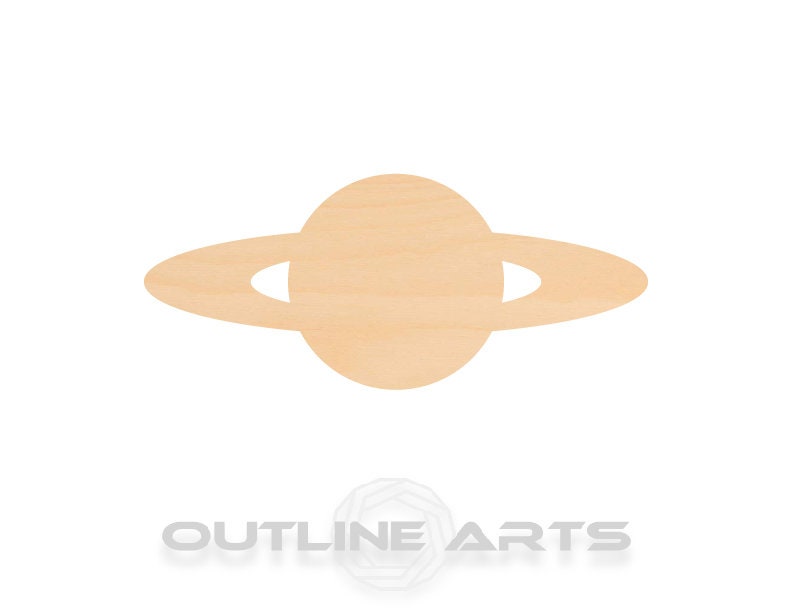 Unfinished Wooden Saturn Planet Shape | Craft Supply **Bulk Pricing Available**  SHIPS FAST*thicknesses are NOMINAL*