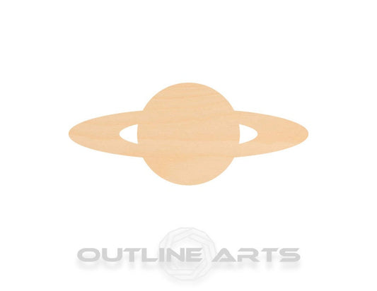 Unfinished Wooden Saturn Planet Shape | Craft Supply **Bulk Pricing Available**  SHIPS FAST*thicknesses are NOMINAL*