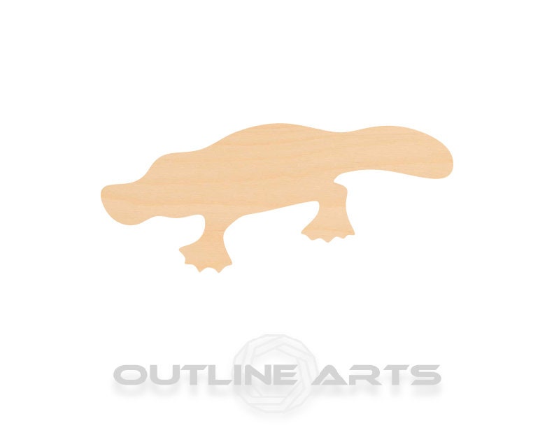 Unfinished Wooden Platypus Shape | Craft Supply **Bulk Pricing Available**  SHIPS FAST*thicknesses are NOMINAL*