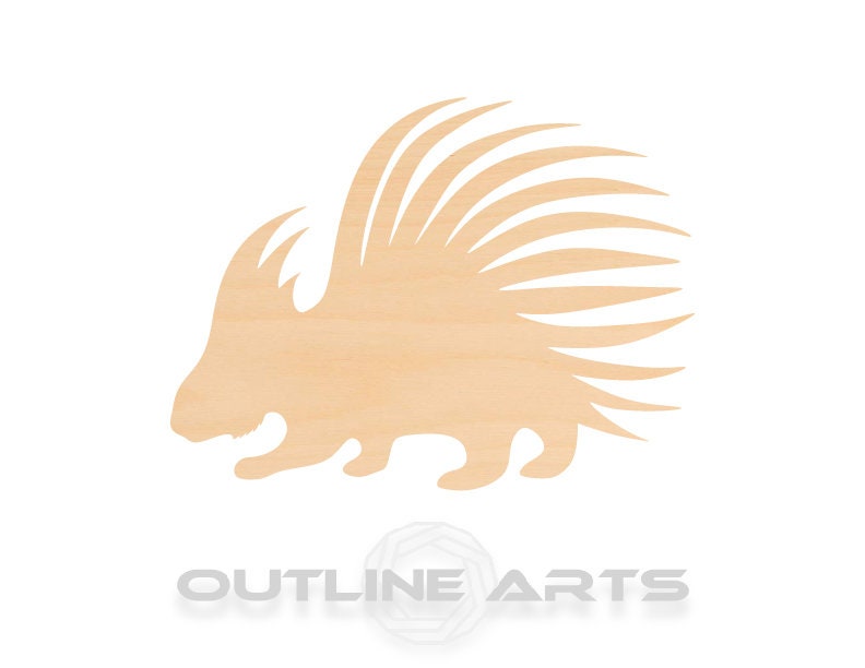 Unfinished Wooden Porcupine Shape | Craft Supply **Bulk Pricing Available**  SHIPS FAST*thicknesses are NOMINAL*