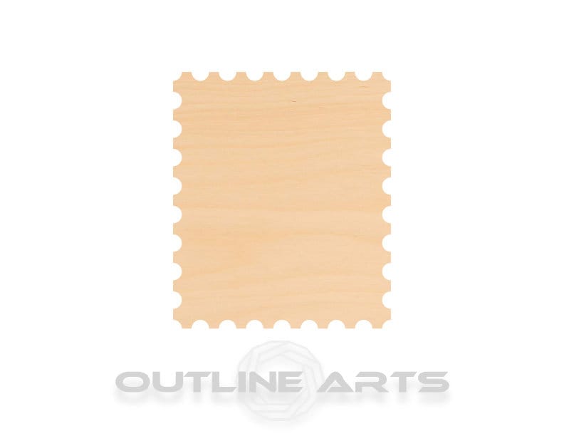 Unfinished Wooden Postage Stamp Shape | Craft Supply **Bulk Pricing Available**  SHIPS FAST*thicknesses are NOMINAL*