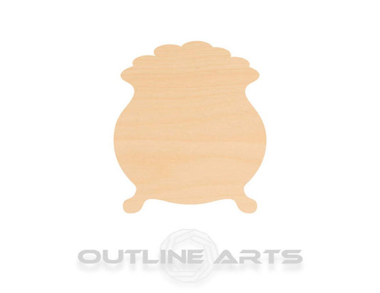 Unfinished Wooden Pot of Gold Shape | Craft Supply **Bulk Pricing Available**  SHIPS FAST*thicknesses are NOMINAL*