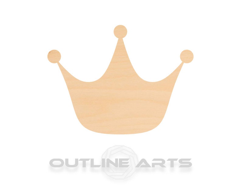 Unfinished Wooden Princess Crown Shape | Craft Supply **Bulk Pricing Available**  SHIPS FAST*thicknesses are NOMINAL*