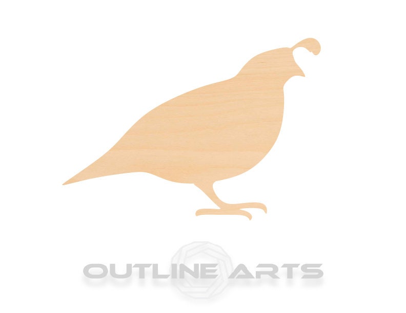 Unfinished Wooden Quail Bird Shape | Craft Supply **Bulk Pricing Available**  SHIPS FAST*thicknesses are NOMINAL*