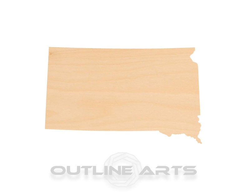 Unfinished Wooden South Dakota Shape | Craft Supply **Bulk Pricing Available**  SHIPS FAST*thicknesses are NOMINAL*