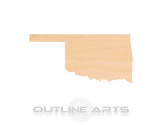 Unfinished Wooden Oklahoma Shape | Craft Supply **Bulk Pricing Available**  SHIPS FAST*thicknesses are NOMINAL*