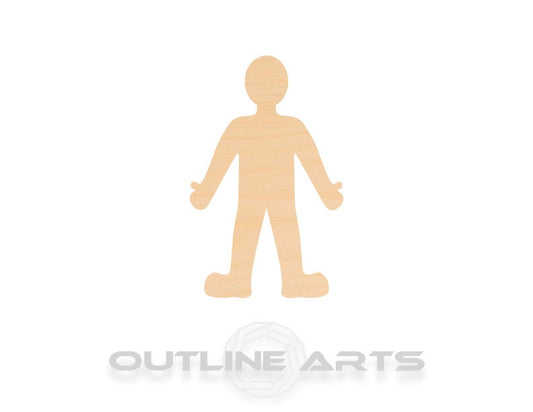 Unfinished Wooden Person Shape | Craft Supply **Bulk Pricing Available**  SHIPS FAST*thicknesses are NOMINAL*