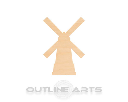 Unfinished Wooden Windmill Shape | Craft Supply **Bulk Pricing Available**  SHIPS FAST*thicknesses are NOMINAL*