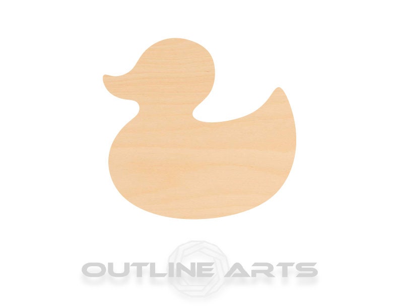 Unfinished Wooden Rubber Duck Shape | Craft Supply **Bulk Pricing Available**  SHIPS FAST*thicknesses are NOMINAL*