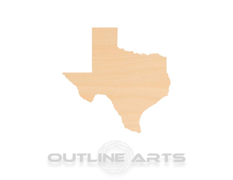 Unfinished Wooden Texas Shape | Craft Supply **Bulk Pricing Available**  SHIPS FAST*thicknesses are NOMINAL*