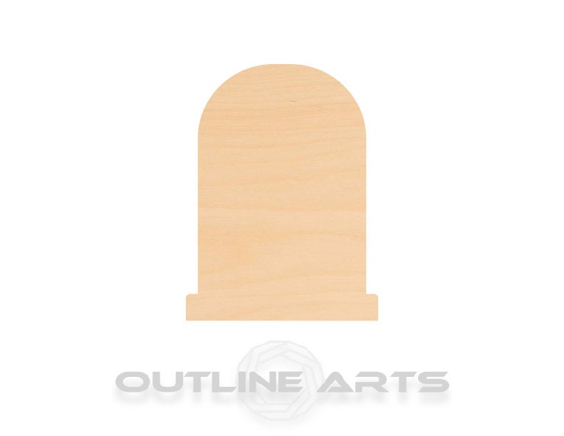 Unfinished Wooden Tombstone Shape | Craft Supply **Bulk Pricing Available**  SHIPS FAST*thicknesses are NOMINAL*