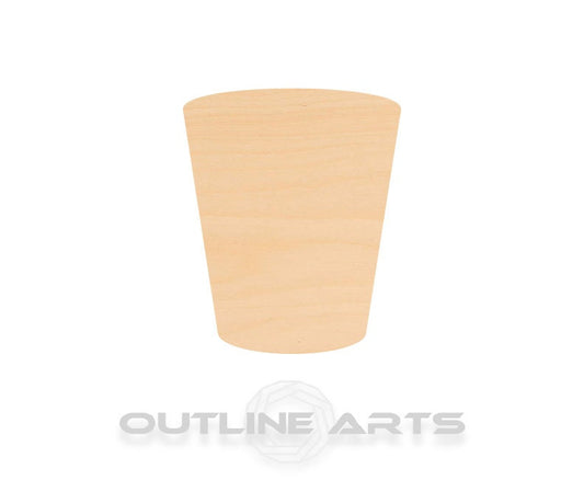 Unfinished Wooden Shot Glass Shape | Craft Supply **Bulk Pricing Available**  SHIPS FAST*thicknesses are NOMINAL*