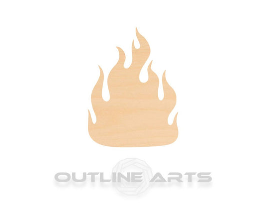 Unfinished Wooden Fire Shape | Craft Supply **Bulk Pricing Available**  SHIPS FAST*thicknesses are NOMINAL*