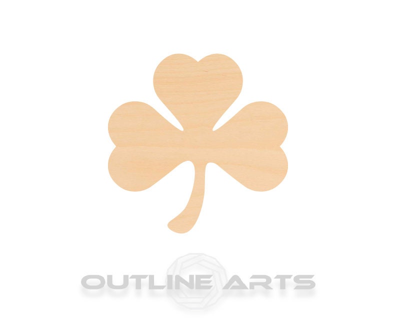 Unfinished Wooden Shamrock Shape | Craft Supply **Bulk Pricing Available**  SHIPS FAST*thicknesses are NOMINAL*