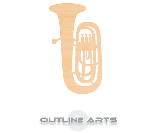 Unfinished Wooden Tuba Shape | Craft Supply **Bulk Pricing Available**  SHIPS FAST*thicknesses are NOMINAL*