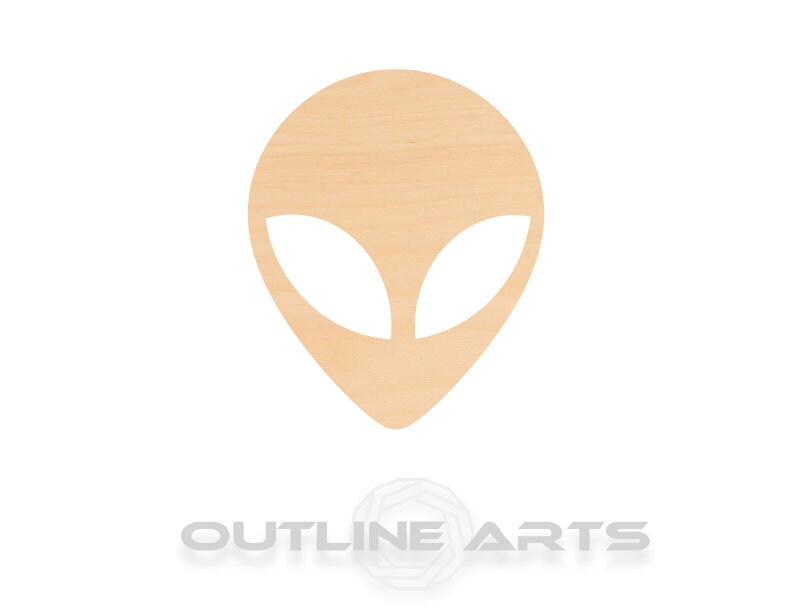 Unfinished Wooden Alien Shape | Craft Supply **Bulk Pricing Available**  SHIPS FAST*thicknesses are NOMINAL*