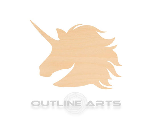 Unfinished Wooden Unicorn Head Shape | Craft Supply **Bulk Pricing Available**  SHIPS FAST*thicknesses are NOMINAL*